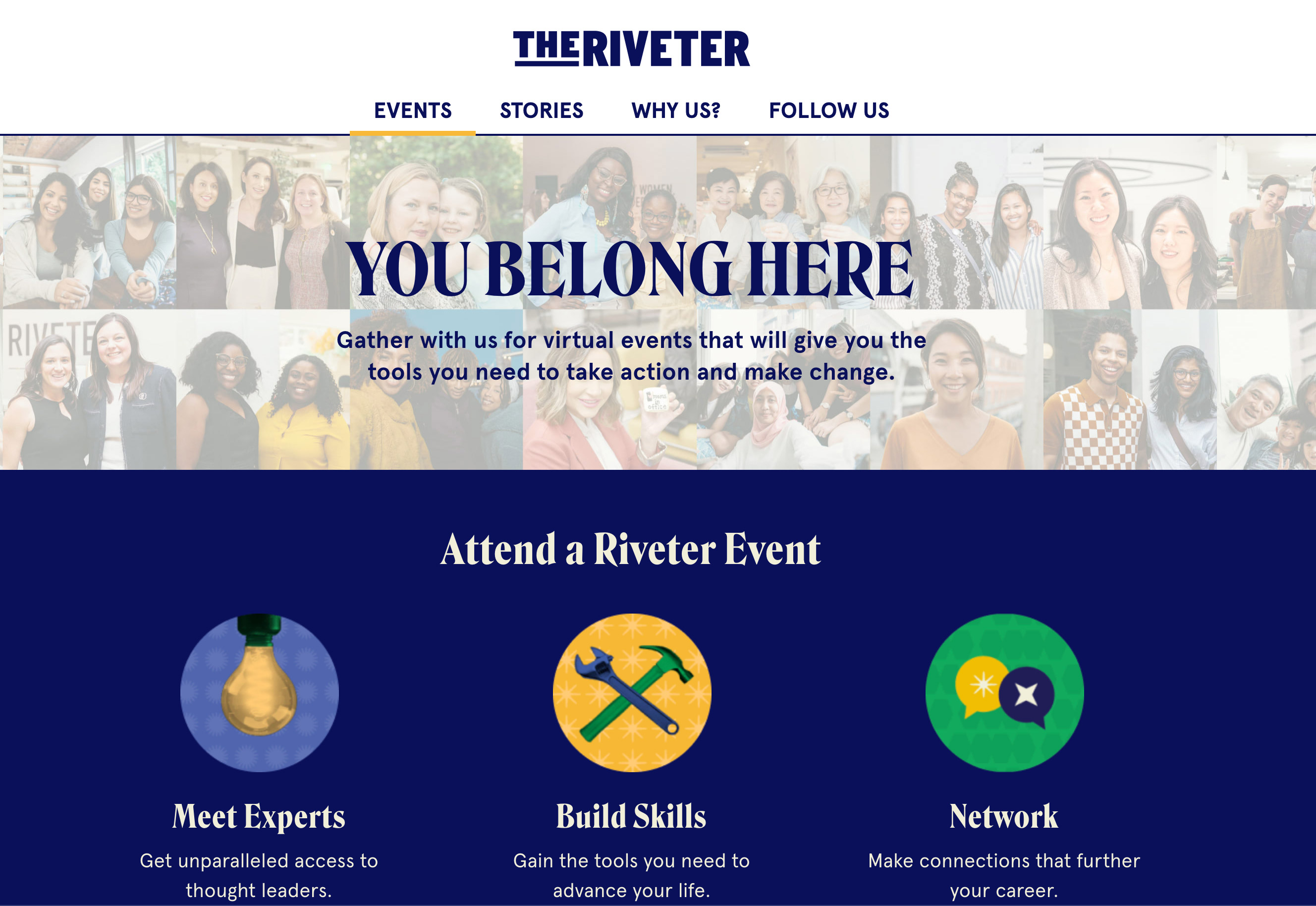 The Riveter Events Page